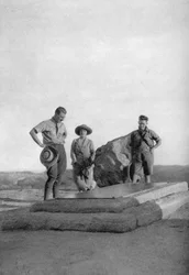 Grave of Cecil Rhodes, britský obchodník a politik v Africe, Jižní Rhodesie, 1924 1927
