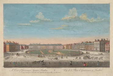 Pohled na Grosvenor Square, Londýn