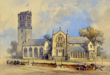 Městské kostely před požárem v roce 1841
