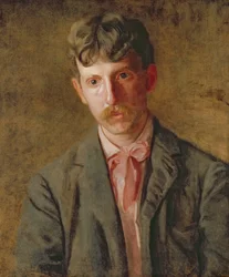 Pianista (Stanley Addicks) 1896 (olej na plátně)
