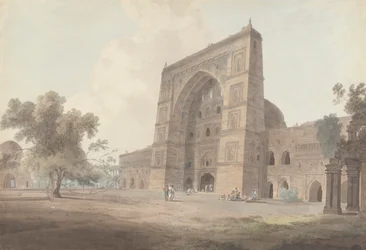 Hlavní vchod do mešity Jami, Jaunpur