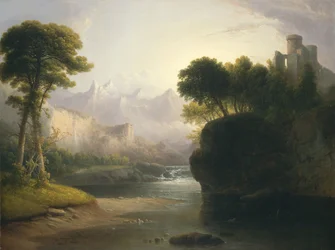 Fantazijní krajina, 1834.