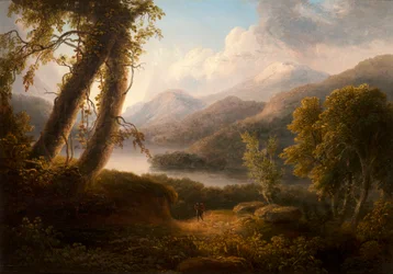 Krajina (olej na plátně)