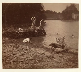 Studie pro plavání, 1883.