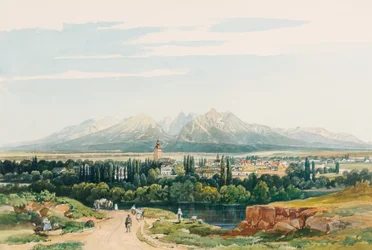 Hrad Lomnitz a Tatry v Maďarsku