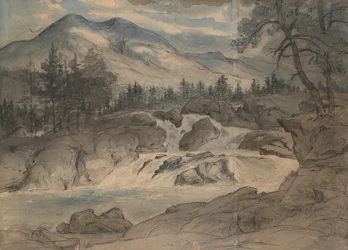 Vodopády Labro, 1824-42.