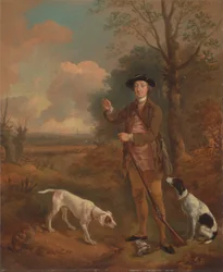 Major John Dade, z Tannington, Suffolk, ca. 1755.