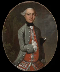 Portrét gentlemana, kolem 1745-48