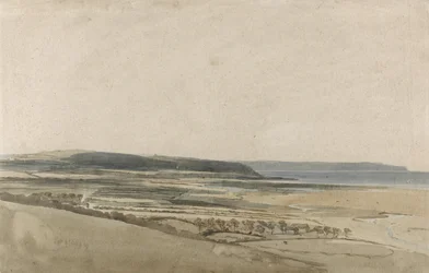 Ústí řeky Taw, Devon, cca 1801 (akvarel přes tužku na papíře)