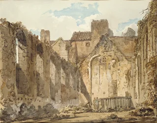 Ruiny kaple v paláci Savoy, Londýn, c1795-1796