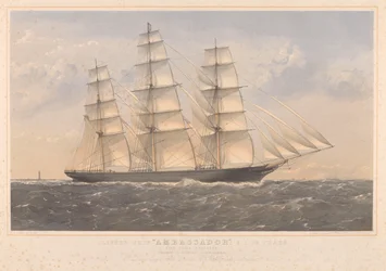 Clipper Ship Ambassador, A.1. 16 let... William Lund Esquire  others (majitelé) William Walker Esquire (stavitelé)