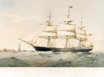 Litografie Clipper Ship 
