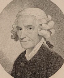 Portrét varhaníka a skladatele Jamese Narese 1715-1783, 1795.