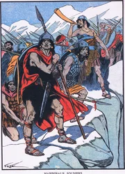 Hannibalovi vojáci (barevná litografie)