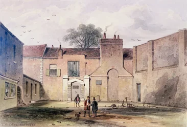 Vchod do věznice Tothill Fields, 1850