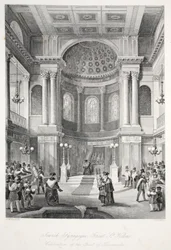 Židovská synagoga, Velká St Helens, z hospody 