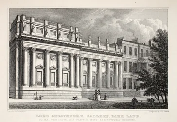 Galerie lorda Grosevenora, Park Lane, z publikace "London and it