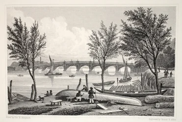 Vauxhall Bridge from Millbank, z hospody "London and it