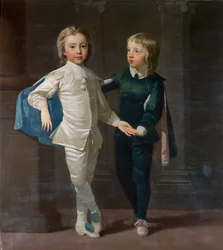 Sir Edward Hulse, 3. Baronet a jeho bratr Samuel Hulse, kolem roku 1758