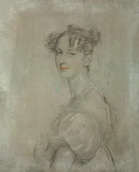 Portrét kněžny Dorothey von Lieven (Daria Khristoforovna Lieven), rozené Benckendorff (1785-1857), asi 1812 (tužka, sangvinik a bílá barva na plátně)