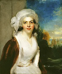 Portrét Rebeccy, Lady Simeon (olej na plátně)