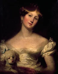 Portrét vévodkyně ze Sussexu, Thomas Lawrence, malba