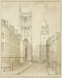 Corn Street (akvarel na papíře)