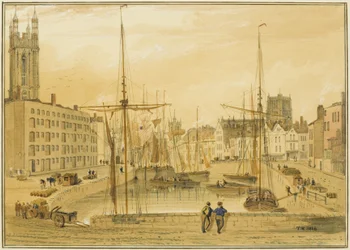 Pohled z Kamenného mostu, Head of Quay (St Giles