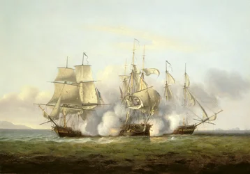 HMS Gore v akci s francouzskými brigy 