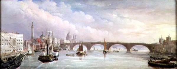 Přístup k Billingsgate (olej na plátně)
