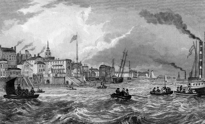 Gravesend, Kent, publikoval 1831 (rytina)