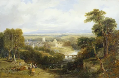 Richmond, Yorkshire (olej na plátně)