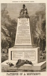 „Trpělivost na pomníku“, 8. října 1868.