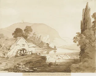 Dovedale - krajina: sépiová lavírovaná kresba, nd [1817-1845]