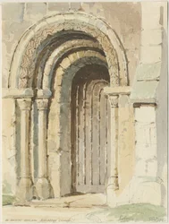 Rolleston Church: malba vodovými barvami, 184[4]