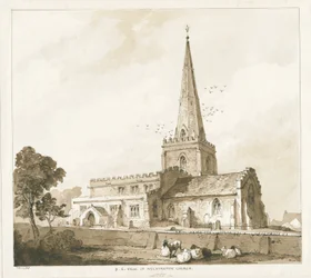 Wolstanton Church: rytina a [? 19. století]