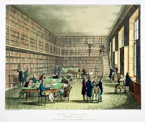 Library of the Royal Institution, Albermarle Street, Londýn, 1808-1811
