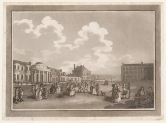 The Steine An Excursion to Brighthelmstone, 1. června 1790., 1. června 1790. Tvůrci: Thomas Rowlandson, Samuel Alken.