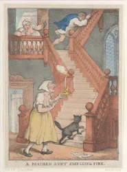 A Maiden Aunt Smelling Fire, [1. května 1806], znovu vydáno 1. května,..., [1. května 1806], znovu vydáno 1. května 1812.