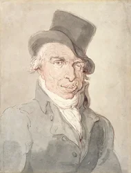 A Sporting Cove, cca 1815-1820 (akvarel a pero přes grafit na papíře)
