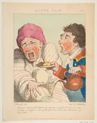 Acute Pain Le Brun Travested aneb karikatury vášní, 21. ledna 1800.