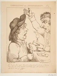 Obdiv s úžasem Le Brun Travested aneb karikatury pašijí, 21. ledna 1800.