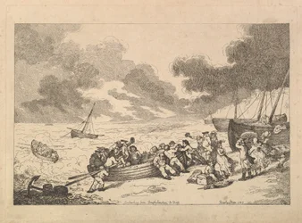 Plavba z Brighthelmstone do Diepp[e] (z knihy „Imitations of Modern Drawings“)