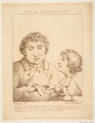 Radost s klidem Le Brun Travested aneb karikatury vášní, 21. ledna 1800.
