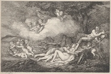 Mars a Spící Venuše s Puttim, 1799., 1799.