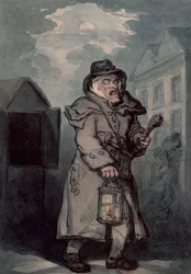 Noční hlídač, konec 18. století