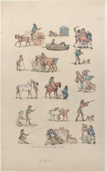 Talíř 1, Obrysy obrázků, krajiny a dobytka...pro potřeby studentů, Ma..., 8. března 1790.