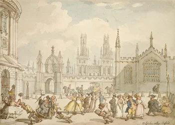 Radcliffe Square, Oxford, počátek 19. století