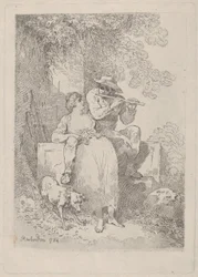 Odpočinek od práce za slunečných dnů, 1784-87., 1784-87.