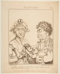 Smutek Le Brun Travested aneb karikatury vášní, 21. ledna 1800.